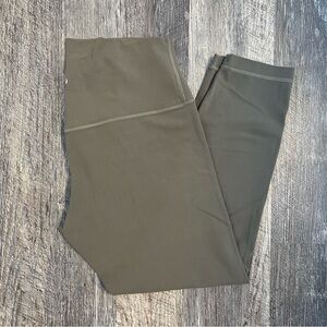 NEW W/O TAGS NWOT LULULEMON ALIGN HIGH RISE CROP 23" NOMAD/KHAKI/TAUPE